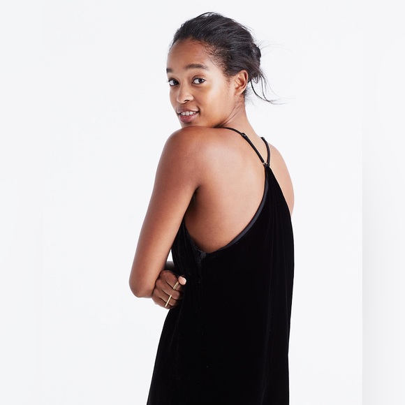 NWT Madewell | Velvet Slip Dress - Picture 2 of 8